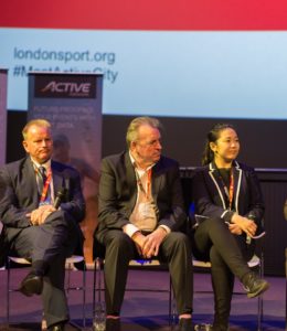 Pannel Discussion at a London Sport Event