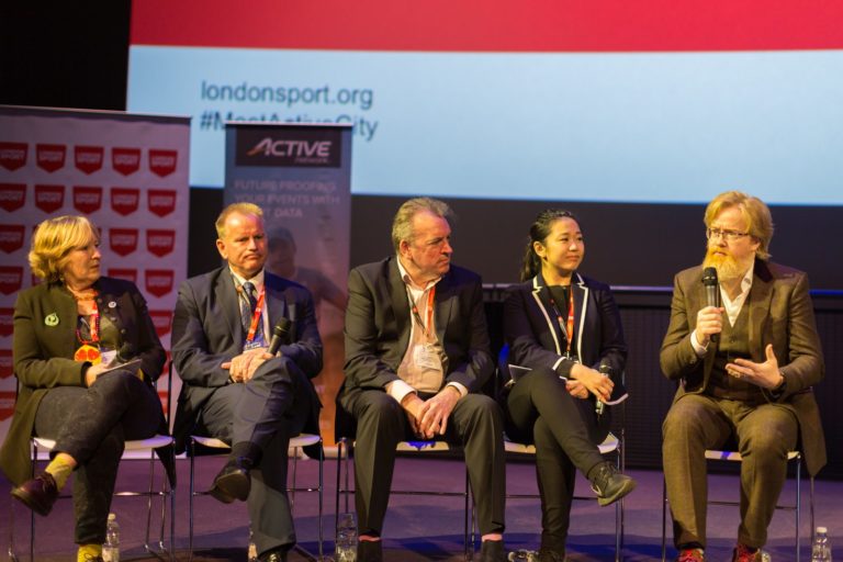 Pannel Discussion at a London Sport Event