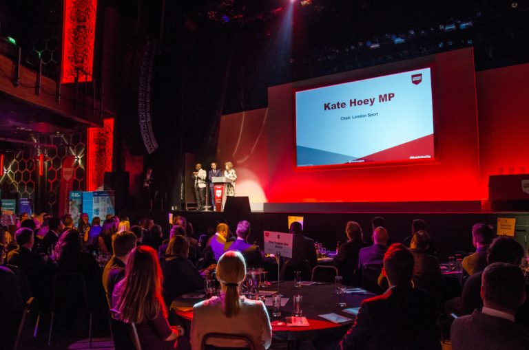 Kate Hoey, London Sport Chair speaking at London Sport Awards 2016