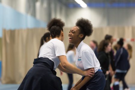 Young females celebrating physical activity and sport during This Girl Can campaign