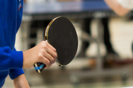 Generic child playing table tennis