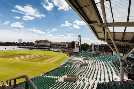 The KIA Oval Cricket Ground - view from the stands onto the pitch